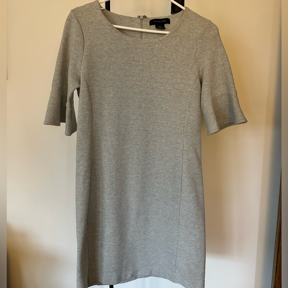 Tahari Women’s Midi Dress with Bell Sleeves
